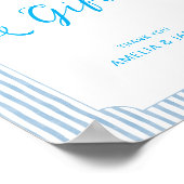 Sage Blue Cards and Gifts Wedding Bridal Shower ポスター (角)