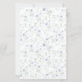 Sage Blue Watercolor Wildflower (裏面)