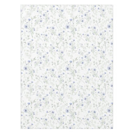 Sage Blue Watercolor Wildflower テーブルクロス