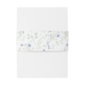 Sage Blue Watercolor Wildflower 招待状ベリーバンド (裏面例)