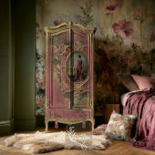 Sage Blush Flapper Art Nouveau 3 Panel Set ラッピングペーパーシート