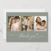 SAGE Bohemian写真結婚のサンキューカード 招待状 (正面)