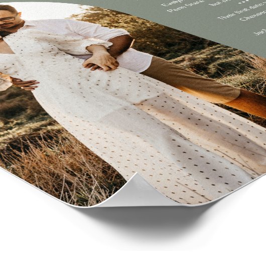 SAGE Bohoフォトテーブル番号とおもしろいファクト8x10 ポスター (角)