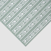 Sage Bone Inlay Floral Border Decoupage Paper 薄葉紙 (詳細)