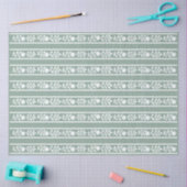 Sage Bone Inlay Floral Border Decoupage Paper 薄葉紙 (クラフト)