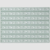 Sage Bone Inlay Floral Border Decoupage Paper 薄葉紙 (正面)