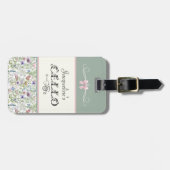 Sage Botanical Cello Student Instrument Case Tag  ラゲッジタグ (正面横)