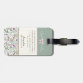 Sage Botanical Cello Student Instrument Case Tag  ラゲッジタグ (裏面横)