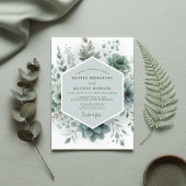 Sage Botanical Ethereal Wedding 招待状