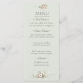 Sage Botanical Wedding Menu Card メニュー (正面)