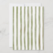 Sage Bow A Tini Bit Older Birthday Invitation 招待状 (裏面)