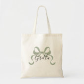 Sage Bow BridesMaid Tote Bag トートバッグ (正面)