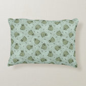 Sage Bubble Frogs - laurel green kids pattern. アクセントクッション (裏面)
