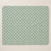 Sage Bubble Frogs - laurel green kids pattern. シェルパブランケット (正面(横))