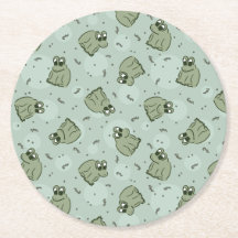 Sage Bubble Frogs - laurel green kids pattern.