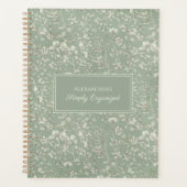 Sage Country Floral プランナー手帳 (正面)