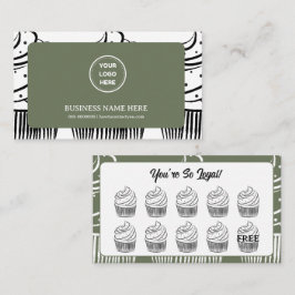 Sage Cupcakes Bakery Coffee Shop Reward Point ロイヤリティカード