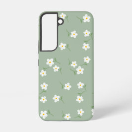 Sage Daisy スマートフォンケース | エレガントな植物の花柄 Samsung Galaxy S22ケース