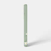 Sage Daisy スマートフォンケース | エレガントな植物の花柄 Samsung Galaxyケース (左側面)