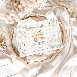 Sage Daisy Silly Goose Diapper Raffle エンクロージャーカード