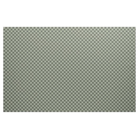 Sage Dark Green Checker Checkerboard Checkered ファブリック (ヤード)