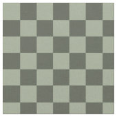 Sage Dark Green Checker Checkerboard Checkered ファブリック (クローズアップ)