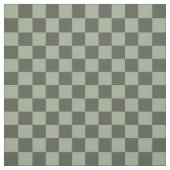 Sage Dark Green Checker Checkerboard Checkered ファブリック (見本)