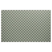 Sage Dark Green Checker Checkerboard Checkered ファブリック (ファットクウォーター)