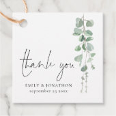 Sage Eucalyptusスクリプト名ありがとうござ結婚う フェイバータグ (正面)