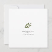 Sage Eucalyptus Wedding Save the Date セーブザデート (裏面)
