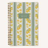 Sage | Farmers Market Lemon Personalized ノートブック (正面)