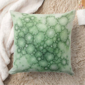 Sage Fenestrated Lichen Abstract - Organic Modern クッション (ブランケット)
