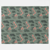 Sage Fernフリースブランケット、大60インチx 80インチ フリースブランケット (正面(横))