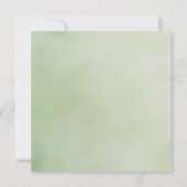 Sage Floral Bridal Shower Thank You Card サンキューカード (裏面)