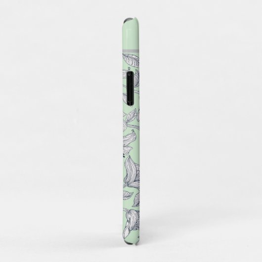 Sage Floral Monogram iPhone / iPad case Case-Mate iPhoneケース (裏面/右)
