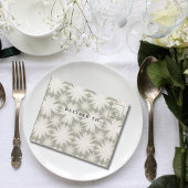 Sage Geometric Floral Pattern Website電子メールレトロ オールインワン招待状