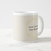 Sage & Gold Mindful Coffee Mug ジャンボコーヒーマグカップ (正面右)