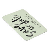 Sage Greeの書結婚跡Save the Date Magnet マグネット (右側)