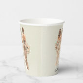 sage greenのウェディングパーティー ブライダルシャワー 紙コップ (右)