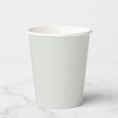 sage greenのチェック柄の弓のベビーシャワー 紙コップ (裏面)