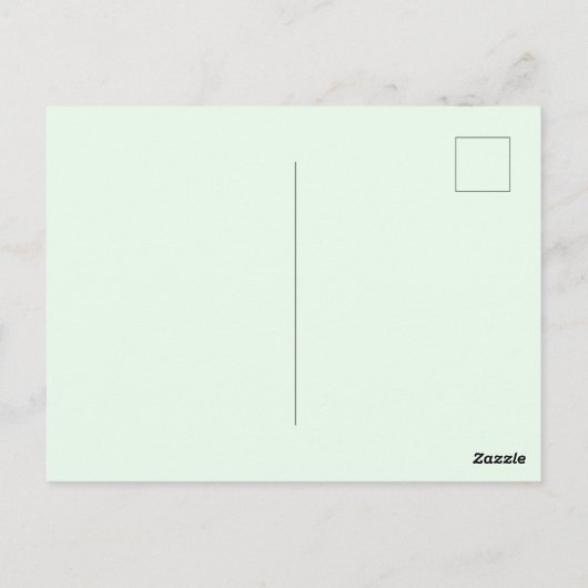 sage greenの楽しい友達とのリハーサルディナー ポストカード (裏面)