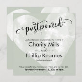 Sage Greenの発表に関する結婚ハート (正面/裏面)