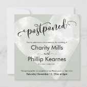 Sage Greenの発表に関する結婚ハート (正面)