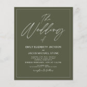 Sage Greenの結婚写真を予算に収めるエレガント (正面)