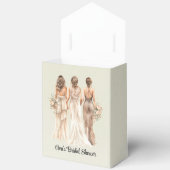 sage greenの花嫁の介添え人による結婚前お披露目パーティー フェイバーボックス (見開き)