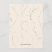 Sage Greenアースタイリッシュチの結婚詳細情報 エンクロージャーカード (裏面)