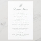 Sage Greenエレガントのメ結婚ニュー (正面)