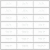 Sage Greenエレガントスクリプクラシックトのゲストアドレス シール (正面)