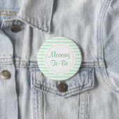 Sage Greenストライプ Mommy to Baby Shower 缶バッジ (インサイチュ)