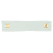 Sage Greenビジネスロゴ文字 ショートテーブルランナー (横)